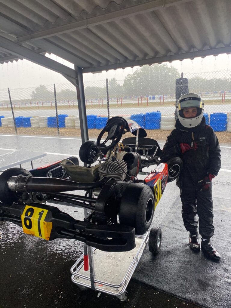 Entraînement championnat de France sous la pluie